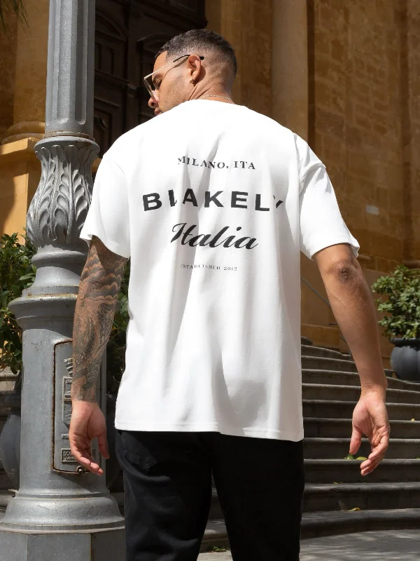 Italia Relaxed T-Shirt - Flat White