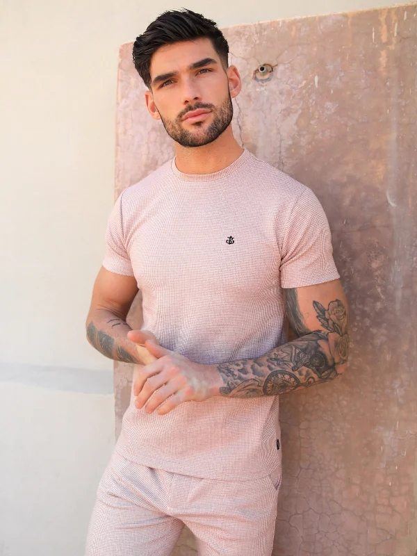 Midar Check T-Shirt - Pink