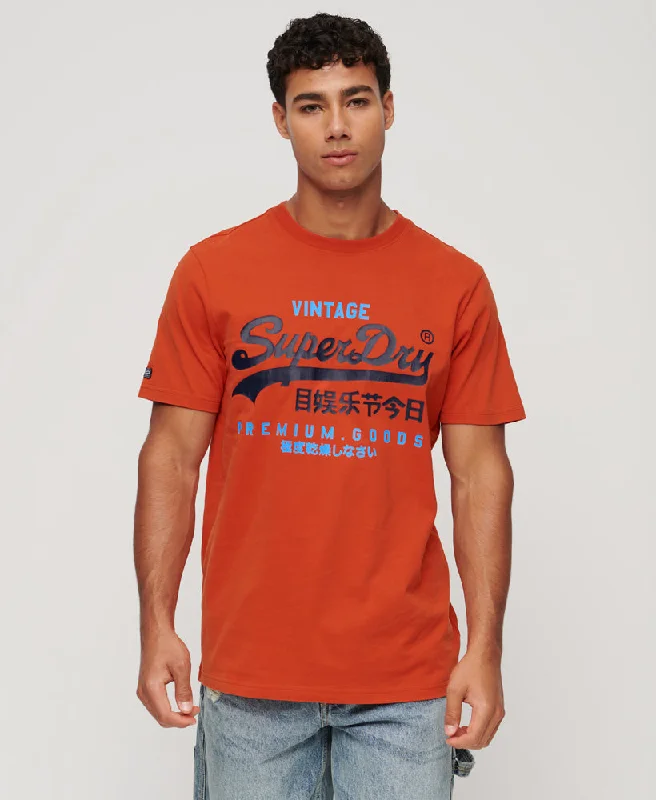 Classic Vintage Logo Heritage T-Shirt | Denim Co Rust Orange