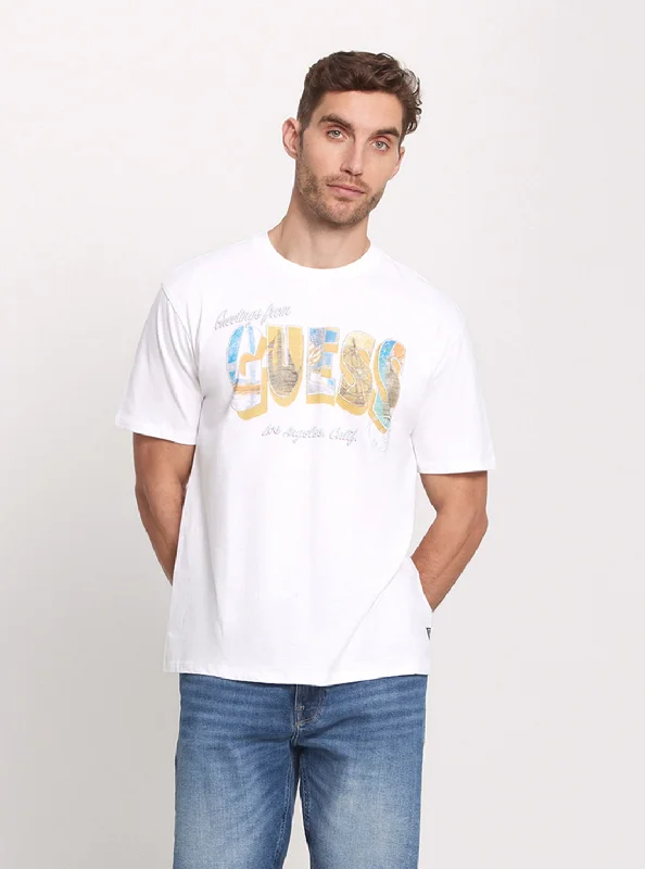 Eco White Logo Postcard T-Shirt