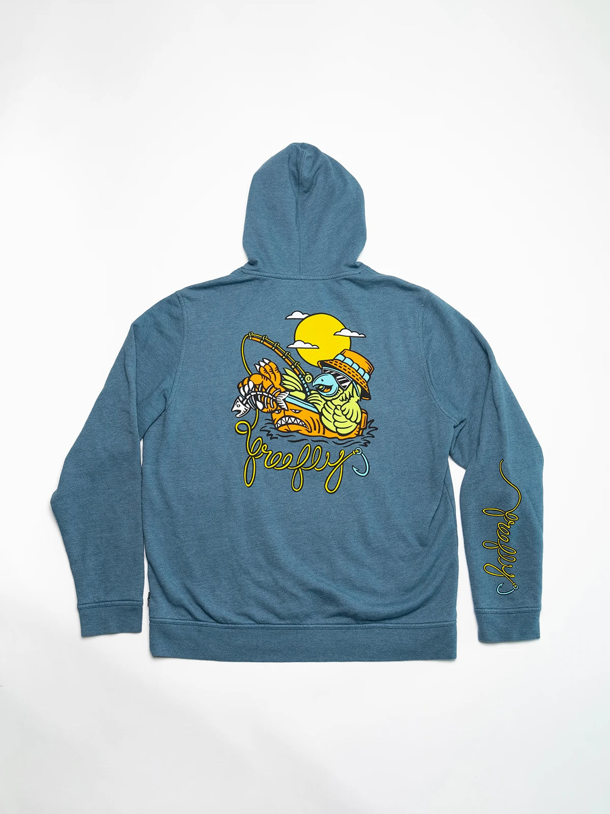 Party Parrot Fleece Hoodie - Pacific Blue