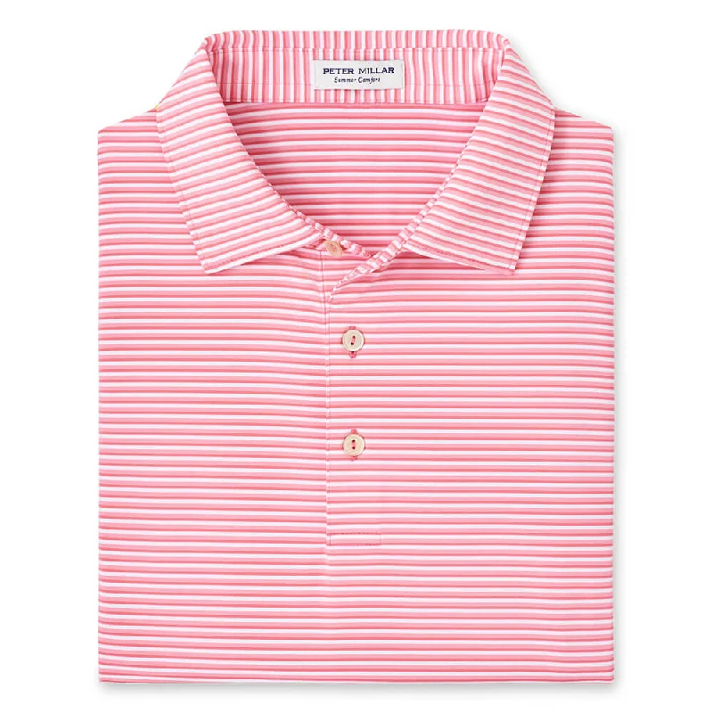 Peter Millar Cedar Performance Jersey Polo Shirt - Hula Pink