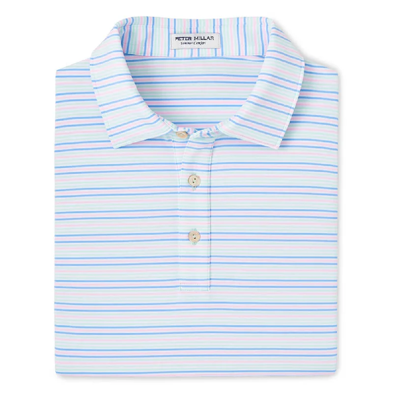 Peter Millar Clifton Performance Jersey Polo Shirt - Seaglass