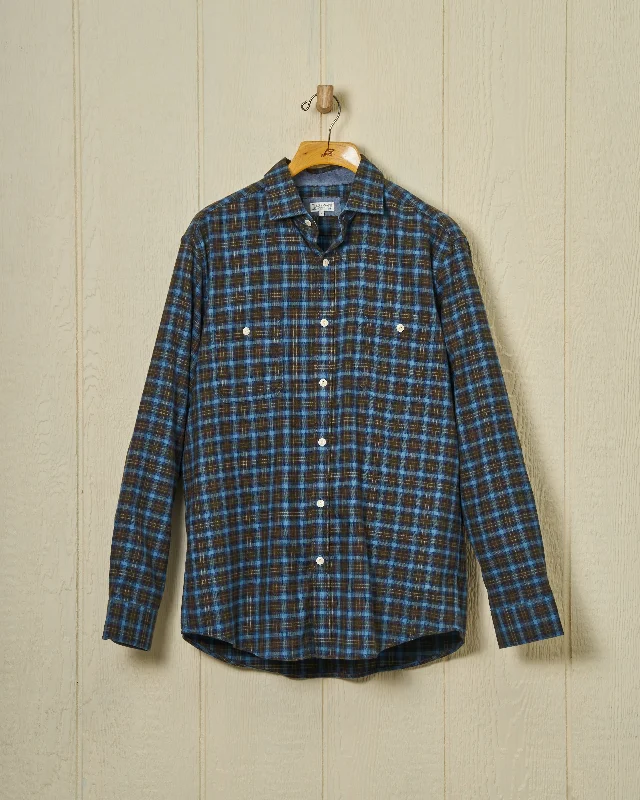 Chore Shirt in Olive/Denim Heather