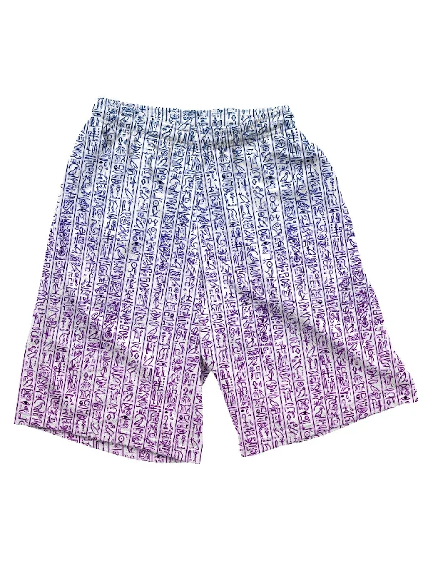 Egyptian Glyphs (Magenta) Shorts