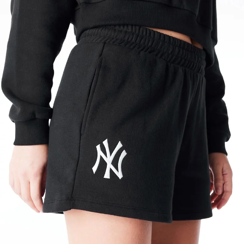 New York Yankees Womens MLB League Essential Black Shorts