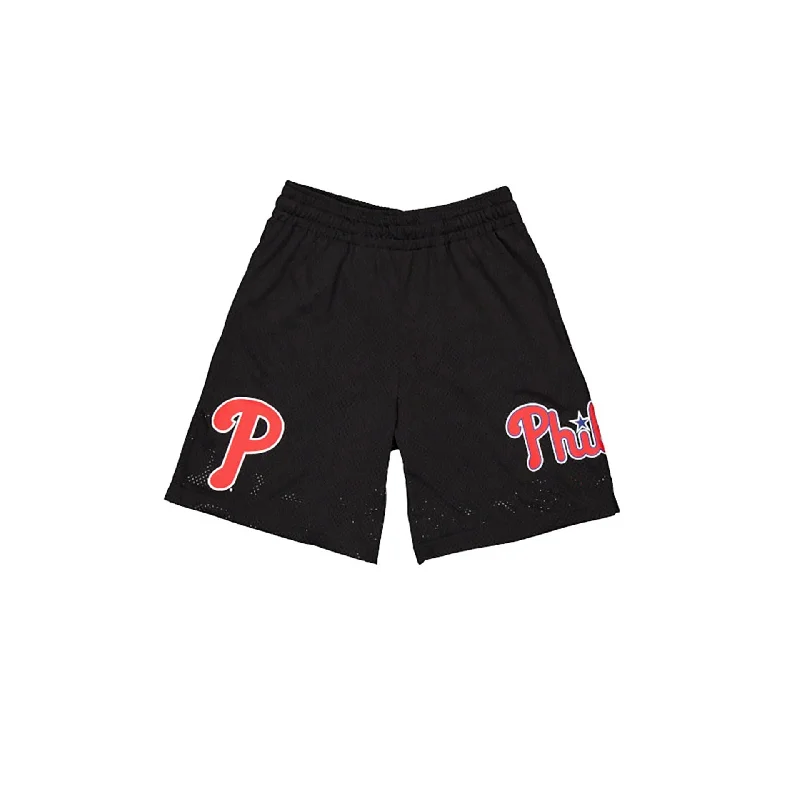 Philadelphia Phillies MLB Custom Black Mesh Shorts