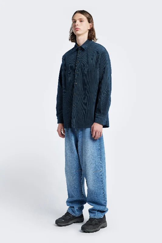 Corner Cord Shirt Petrol Blue