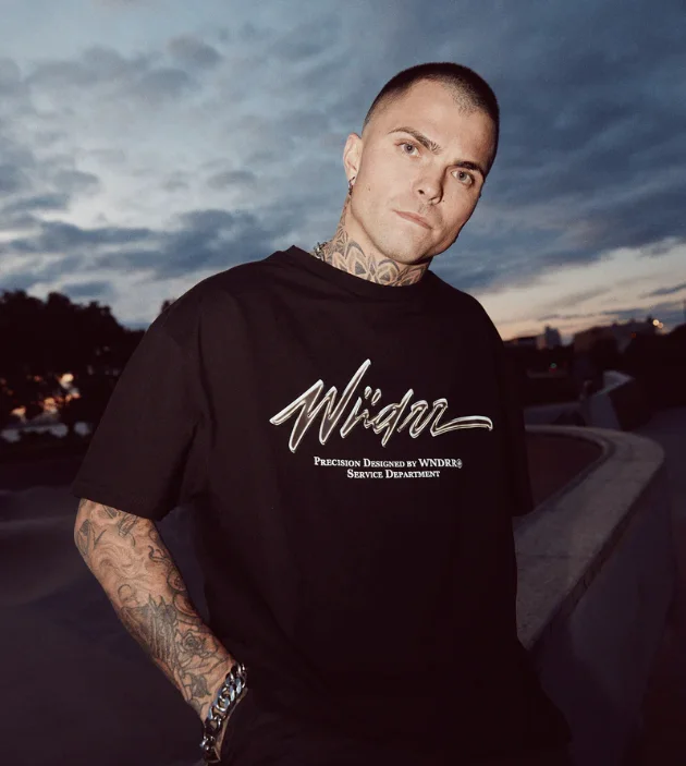 WNDRR Conscript Box Fit Tee-Black