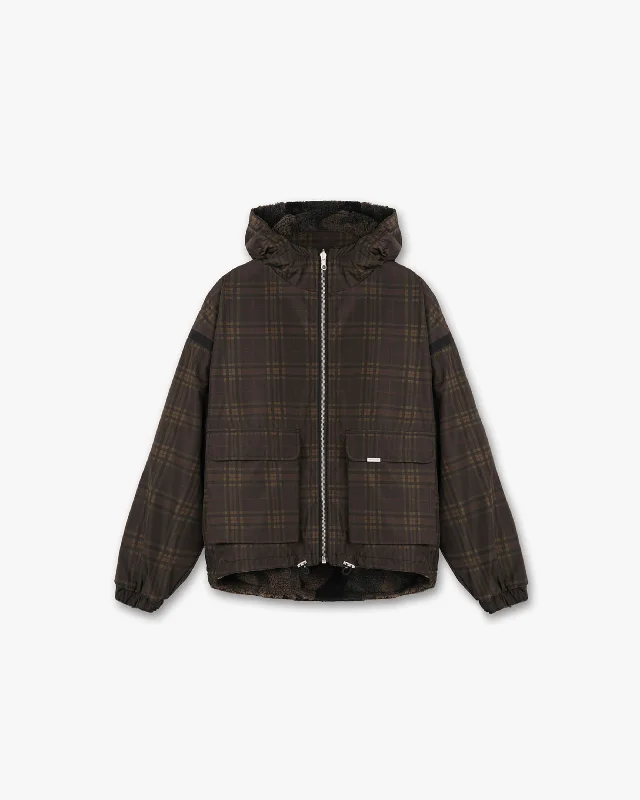 Reversible Bubble Jacket - Tartan Check