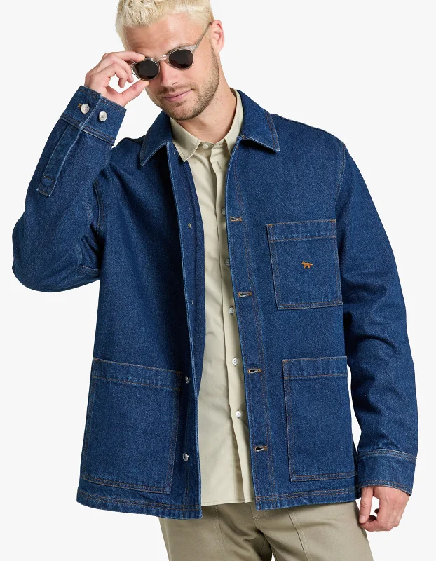 Denim Workwear Jacket - Stone Washed Indigo