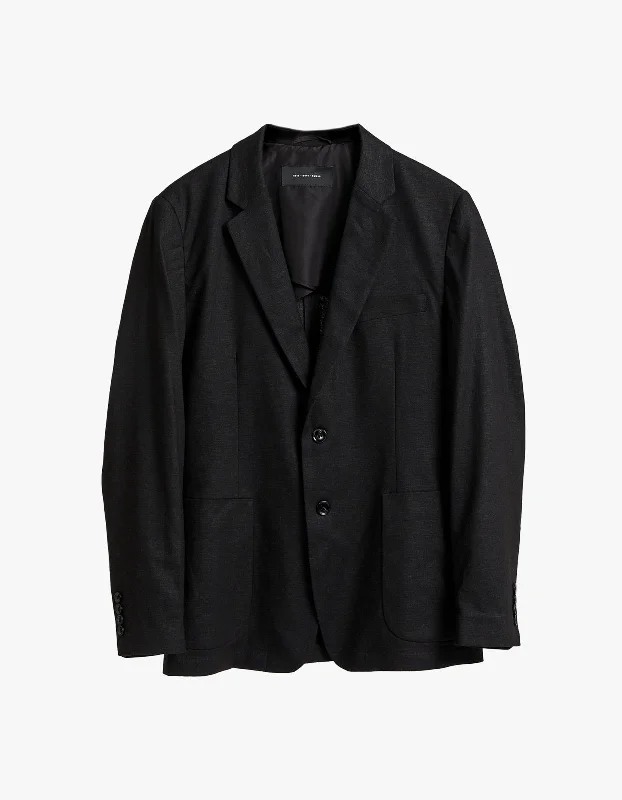 Frank Linen Blazer - Black