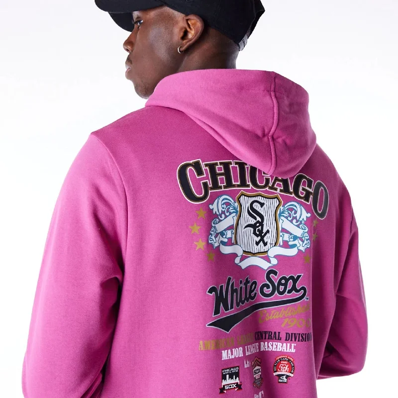 Chicago White Sox MLB Badge Graphic Purple Pullover Hoodie