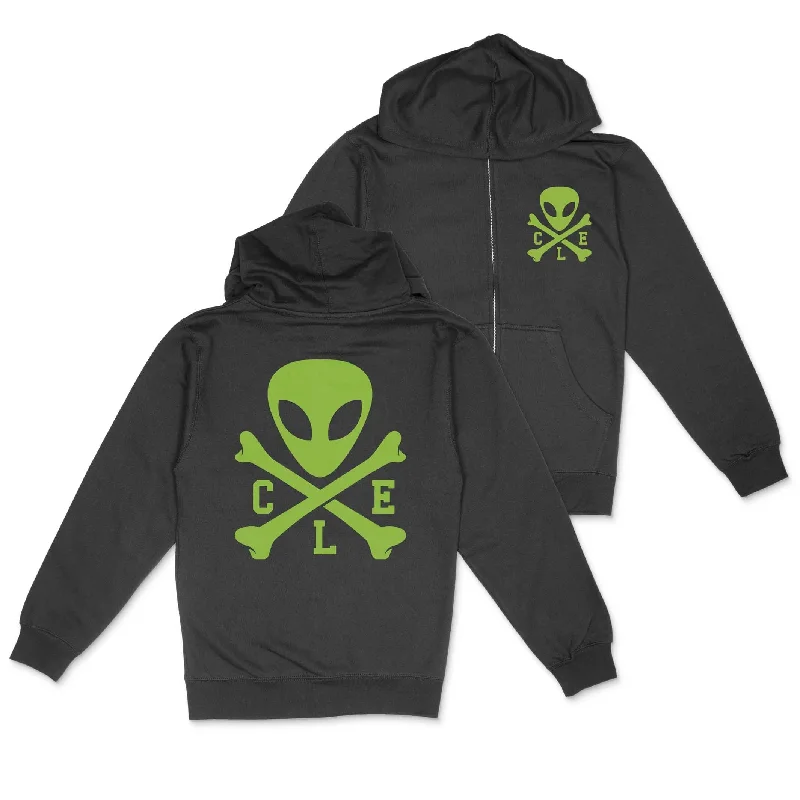 CLE Logo Alien Full-Zip Hoodie - Glow In The Dark