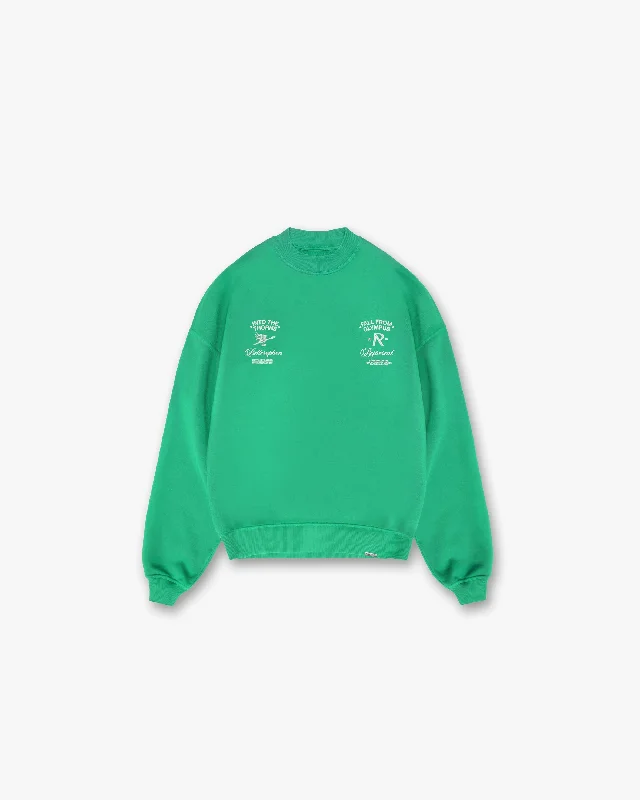 Fall From Olympus Sweater - Island Green