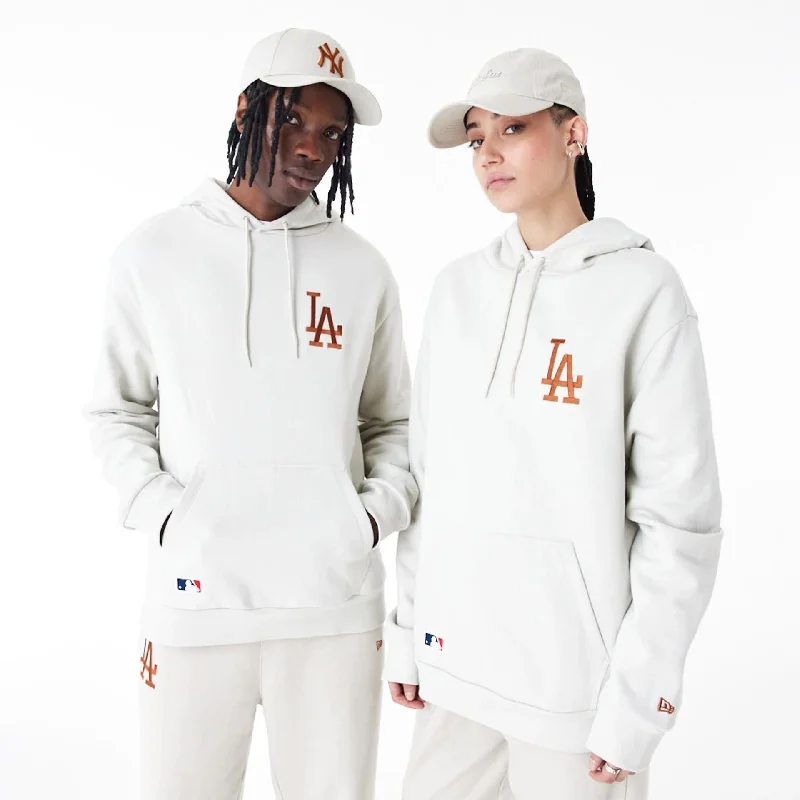 LA Dodgers League Essential Stone Oversized Pullover Hoodie