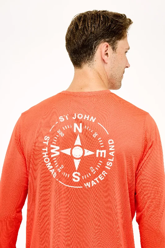 VI Compass UPF50 Shirt - Sunset Red