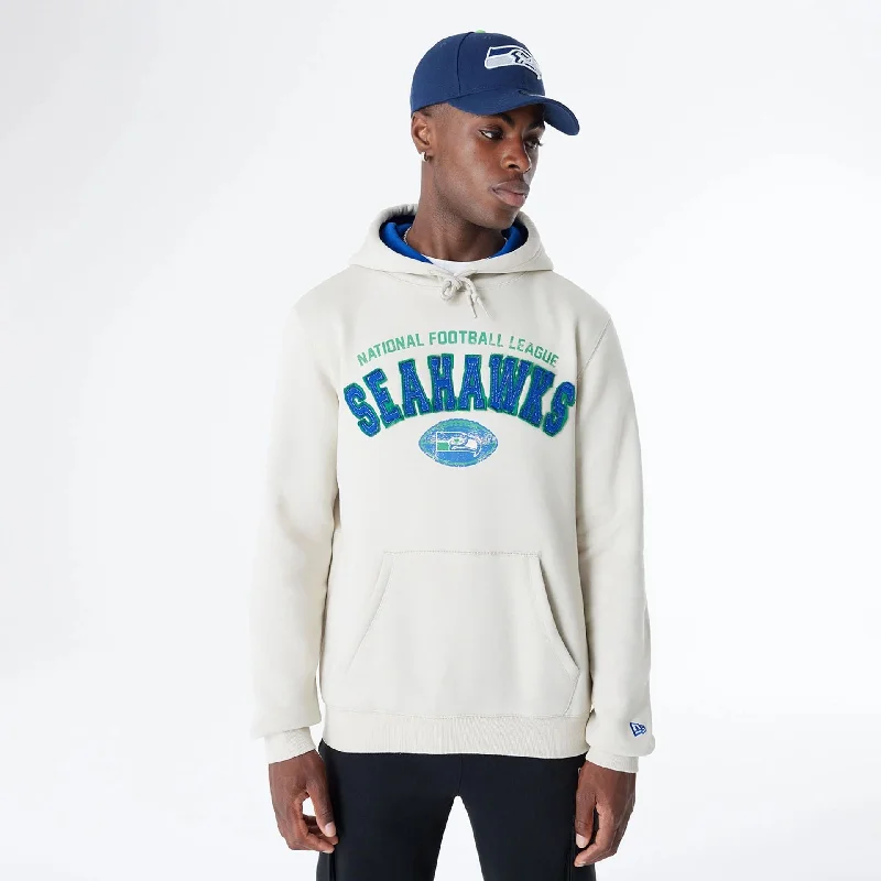 Seattle Seahawks NFL 3rd Down Historic Light Beige Pullover Hoodie