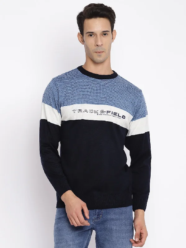 Men Blue Sweater