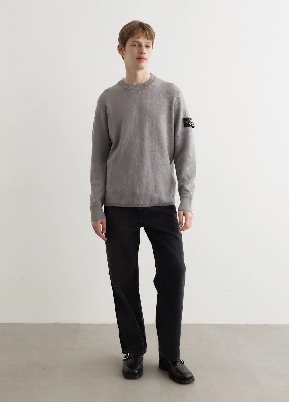 Double Weave Wool Crewneck